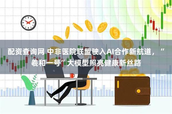 配资查询网 中非医院联盟驶入AI合作新航道，“羲和一号”大模型照亮健康新丝路